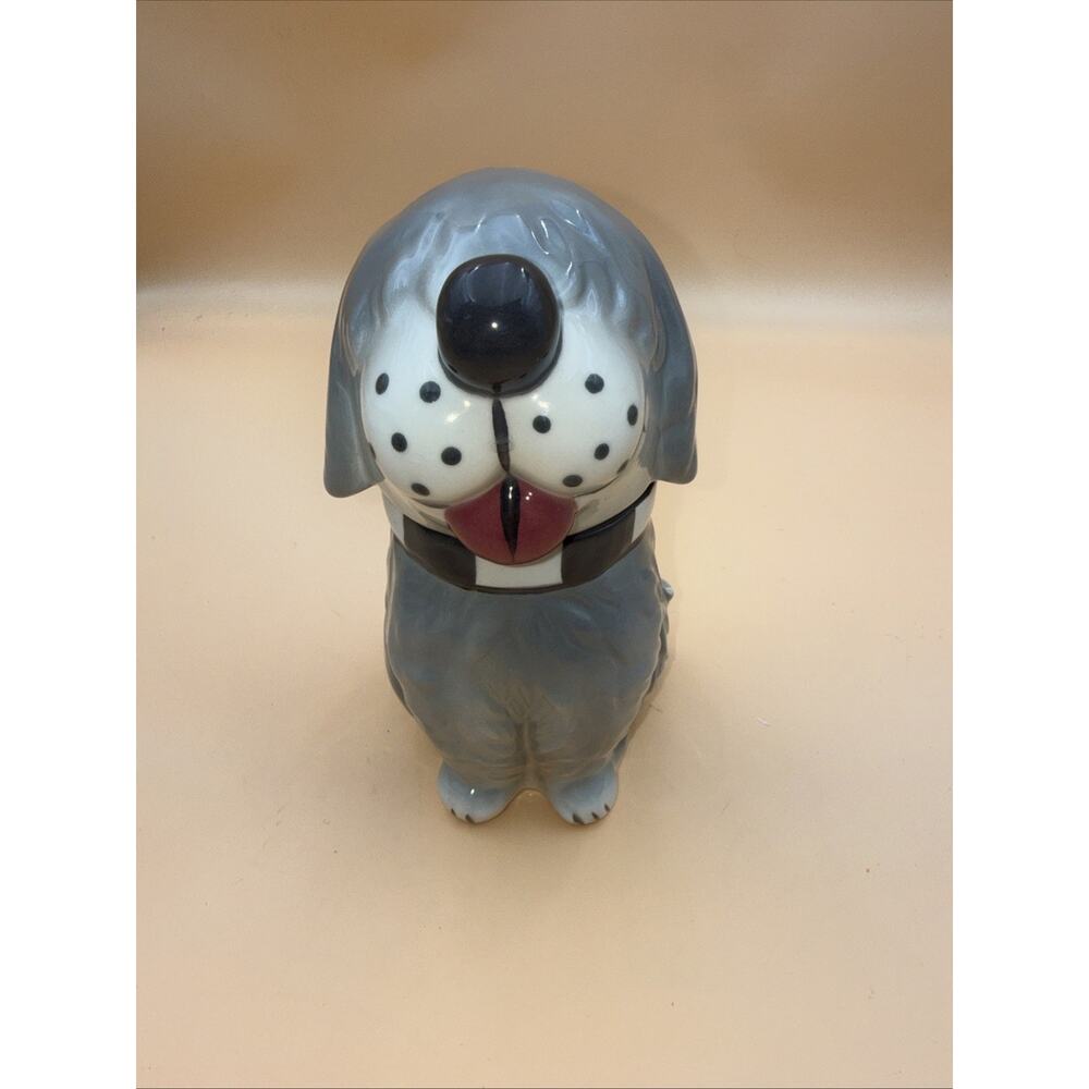 Vtg McCoy “Dan the Sheep Dog” Lidded Ceramic 8” Treat Biscuit Jar~ Made in USA